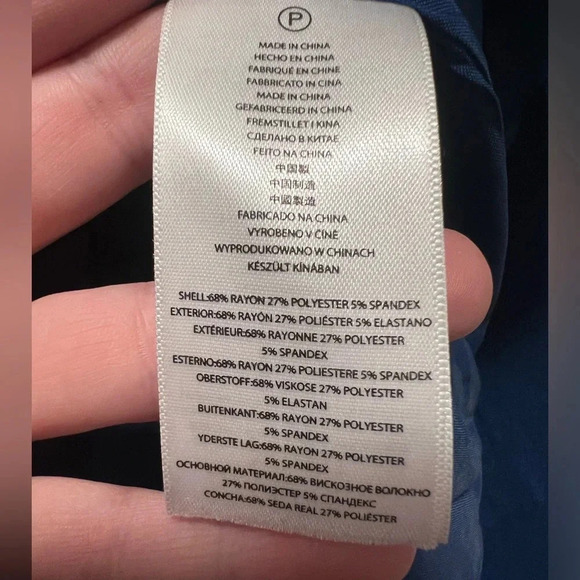 Michael Kors Blue Blazer Button Size 6 Petite - Picture 5 of 5